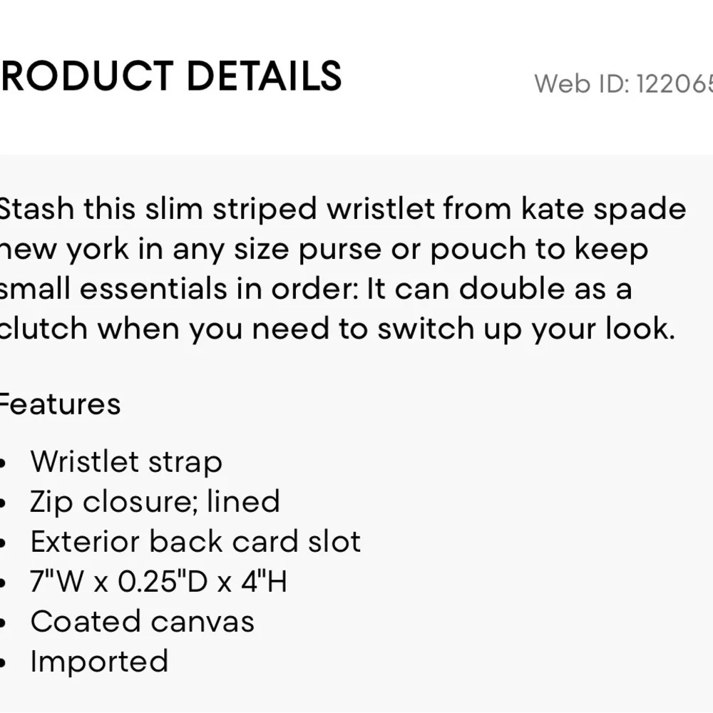 kate spade new york Fairmount Square Slim‎ Bee Wristlet